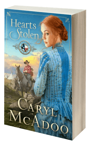 Hearts Stolen by Caryl McAdoo, a historical Christian romance novel from the Texas Romance Family Saga series