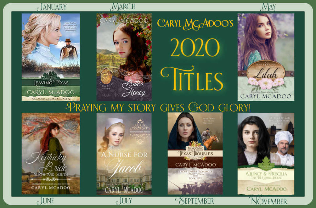 Caryl McAdoo's 2020 Titles--Seven New Ones